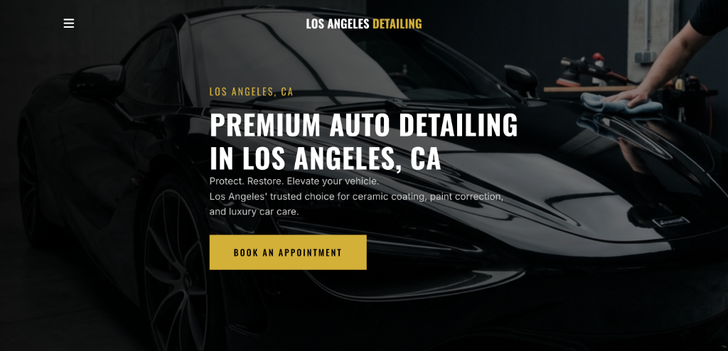 LA Detailing Website